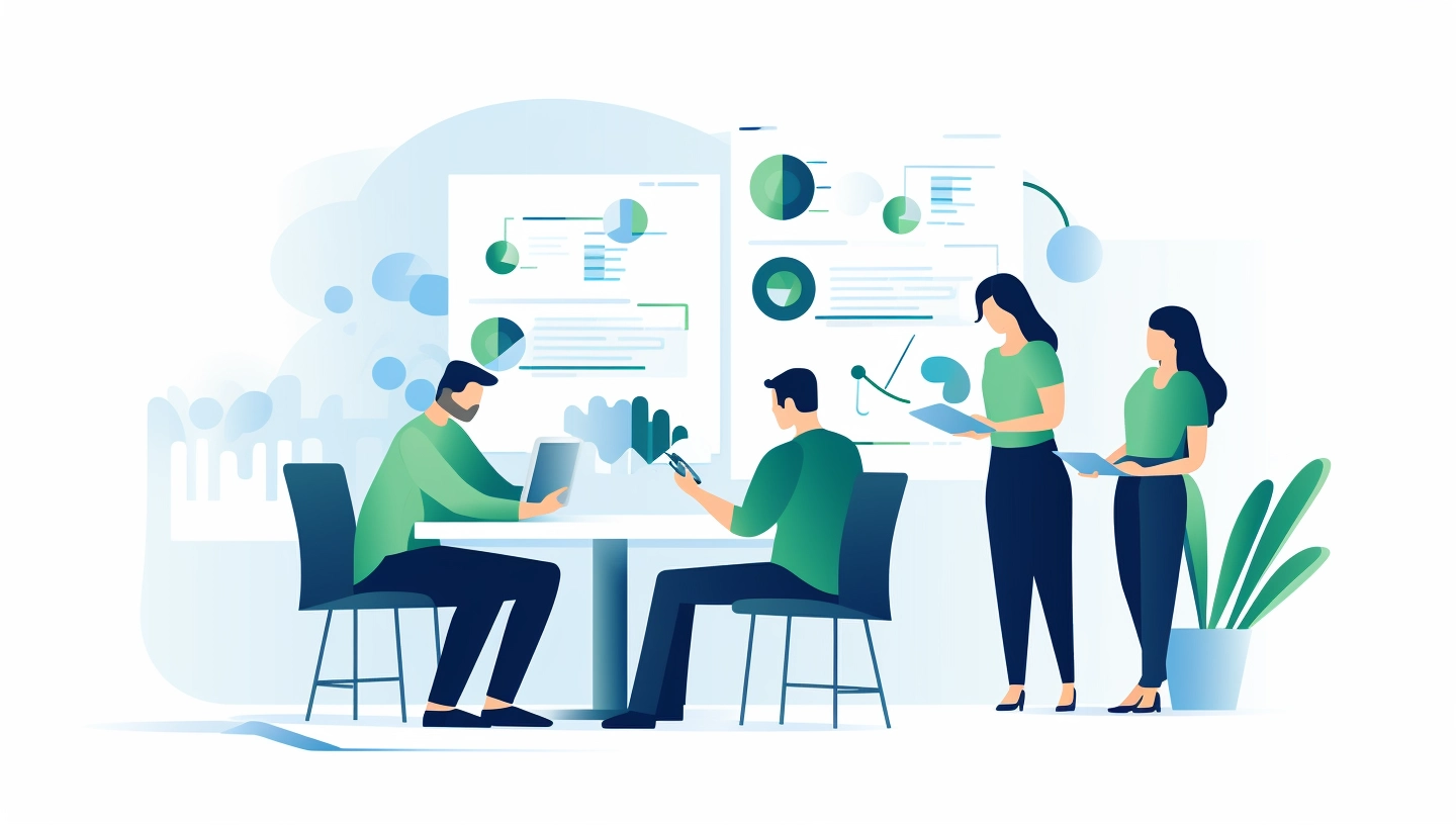 sales team creating proposal