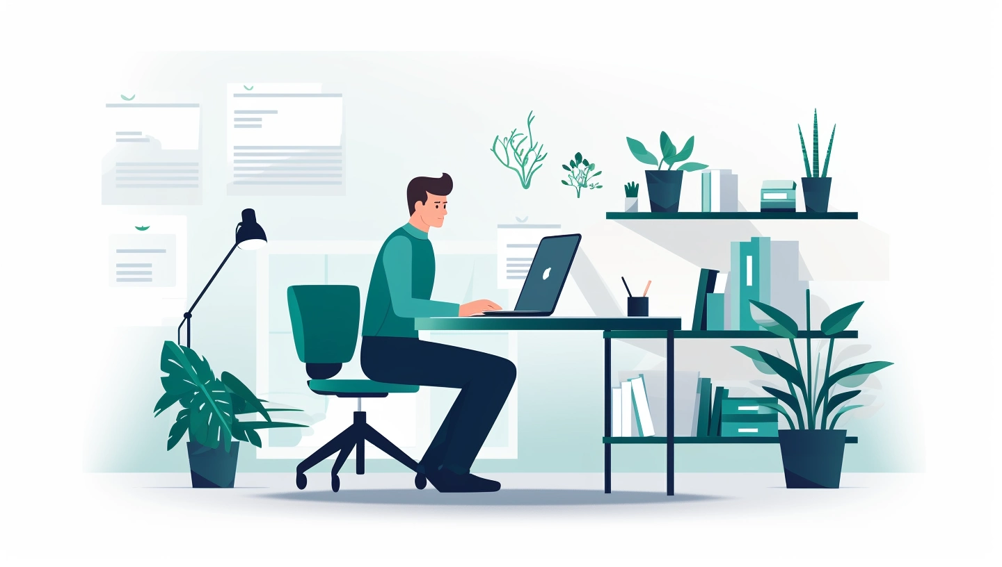A person working