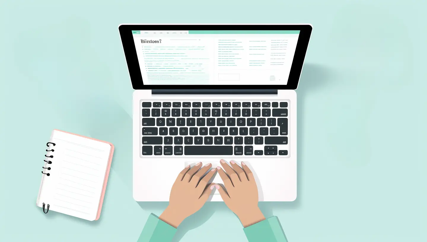 person using a laptop