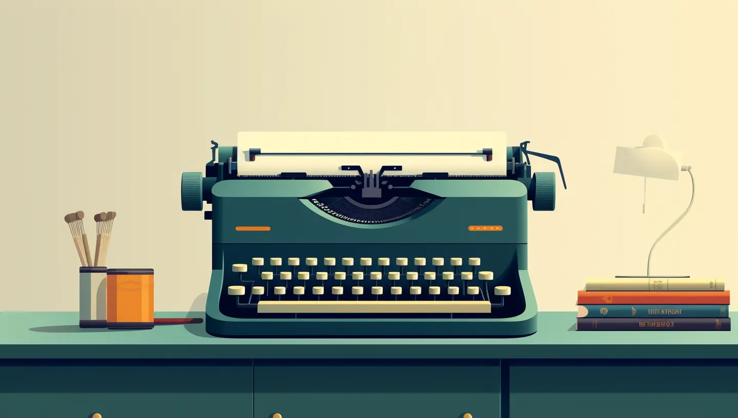 A typewriter