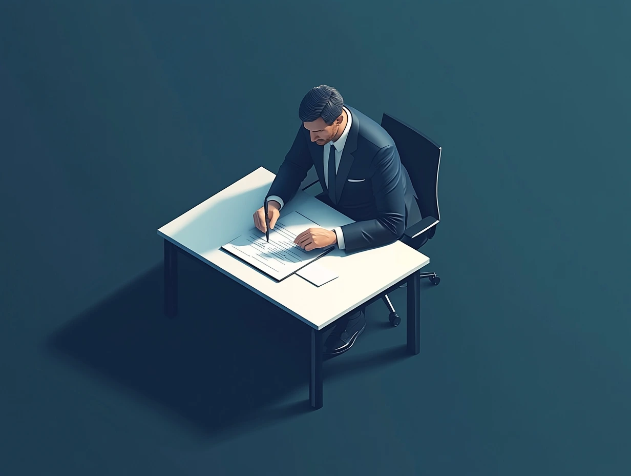 Signing a document on behalf of someone
